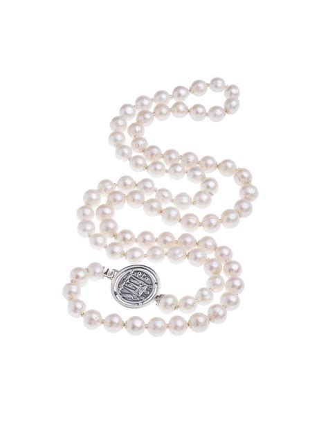 collana chanel perle argento|Collane CHANEL da Donna .